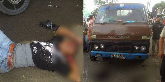 Tabrak mati pesepeda motor di Tangerang, sopir truk engkel kabur