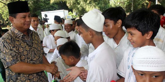 Prabowo hadiri acara doa bersama 1.200 anak yatim di Bogor