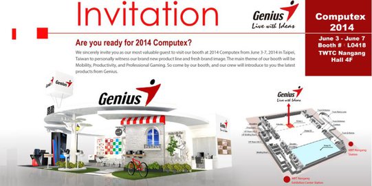 Computex 2014, Genius pamerkan tiga produk terbaru nan canggih!