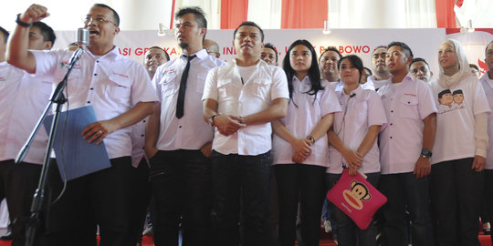 Barisan artis di belakang Prabowo-Hatta