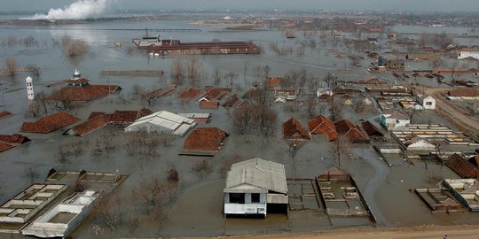 8 Tahun lumpur Lapindo, korban teriak 'masih terkatung