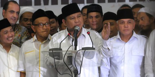 Prabowo kukuhkan tim sukses di kampung halaman Jokowi