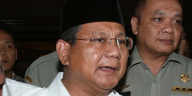 Prabowo: Saya enggak mau beri arahan ke kepala daerah, kualat!