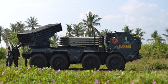 Resimen Artileri Marinir, si penghancur dari garis pantai