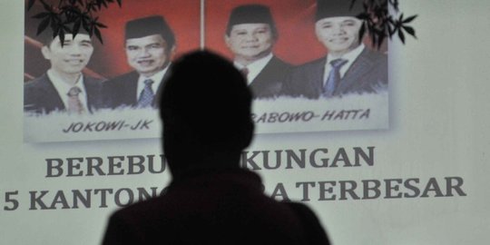 34 Hari jelang pilpres, Jokowi-JK masih ungguli Prabowo-Hatta