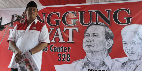 Dukung Prabowo, Djoko Santoso sebut golput pantas masuk neraka