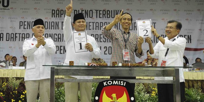 Survey Cyrus Network:  Jokowi 56,5% Prabowo 43,5%