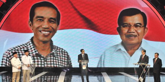 Ditanya JK isu pelanggaran HAM, 9 kali Prabowo pegang mik