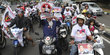 Aksi puluhan tukang ojek deklarasi dukung Prabowo-Hatta