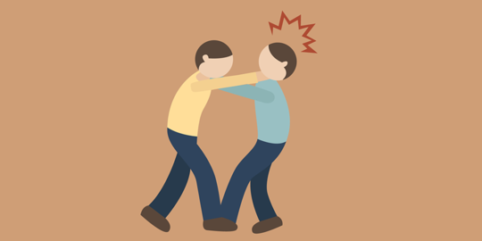 Dua orang cekcok gara-gara capres saat bikin SKCK