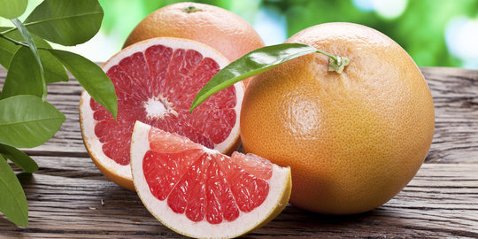 3 Khasiat hebat yang tersembunyi dalam buah grapefruit