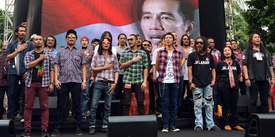 Rocker-rocker ini kompak galang dukungan untuk Jokowi-JK