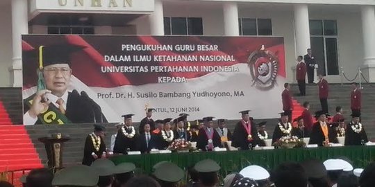 SBY dikukuhkan jadi Guru Besar Ilmu Ketahanan Nasional