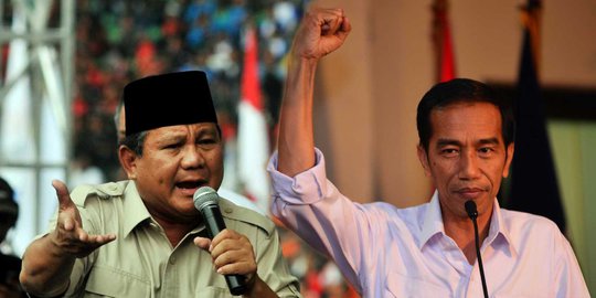 Survei Poltracking: Jokowi-JK 48,5%, Prabowo-Hatta 41,1%