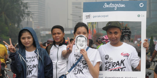 Kampanye Jokowi-JK dengan berfoto frame Instagram