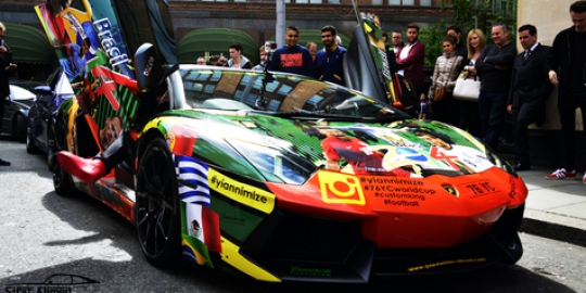 Lambo Aventador spesial Piala Dunia 2014!