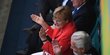 Angela Merkel nonton timnas Jerman vs Portugal di Brasil