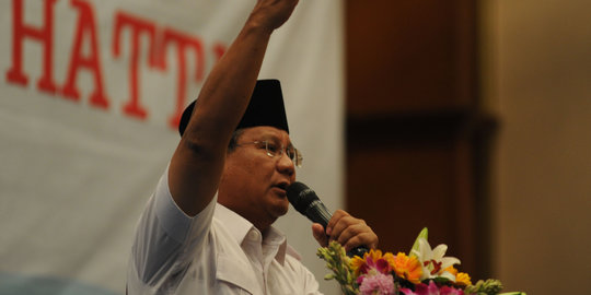 Prabowo: Jangan jadi pemimpin bermental burung onta