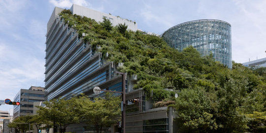 Kekurangan lahan, arsitek Jepang buat taman bertingkat