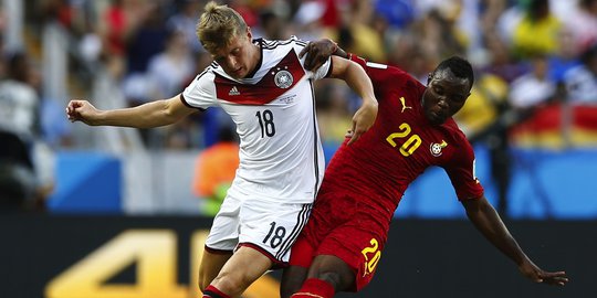 Lawan Ghana, Jerman main dengan skor imbang 2-2
