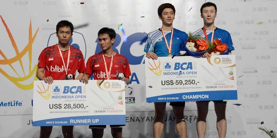 Ahsan/Hendra gagal rebut medali emas BCA Indonesia Open 2014