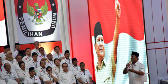 Debat ketiga, Prabowo ucapkan kata 