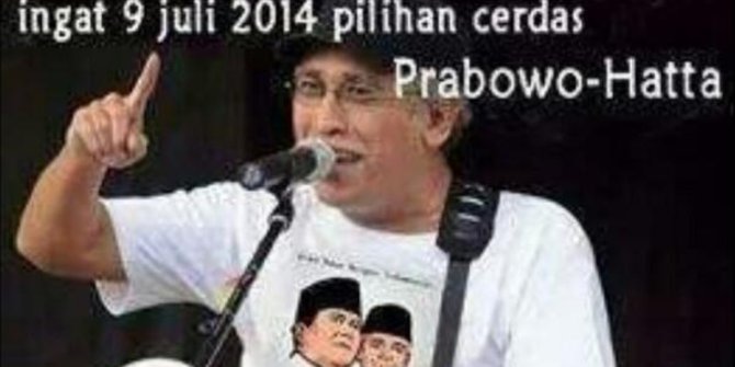 Foto palsu Iwan Fals dukung Prabowo ©merdeka