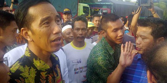 Kampanye di Jambi, Jokowi blusukan di Pasar Angso Duo