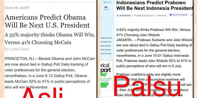 Beredar bukti pendukung Prabowo-Hatta sebarkan link berita 