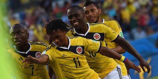 Kolombia hajar Jepang 4-1
