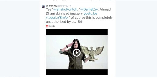 Gitaris Queen akui Ahmad Dhani tak izin lagunya dipakai