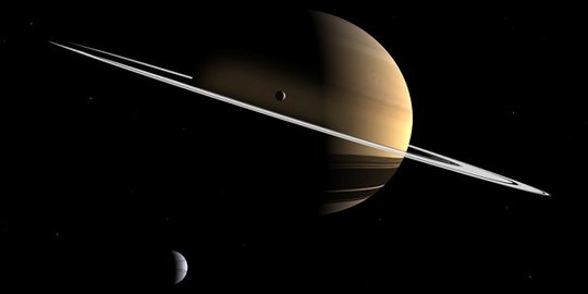 Saturnus ternyata lahir belakangan ketimbang satelitnya
