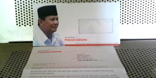 Ini isi surat Prabowo buat guru yang dilaporkan ke Bawaslu