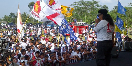 Jhonny Iskandar hibur pendukung Prabowo di Boyolali