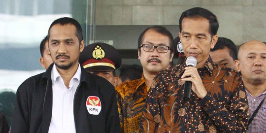 Jokowi dan Jusuf Kalla usai klarifikasi harta kekayaan ke KPK