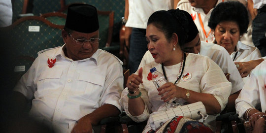 'Prabowo setia ke Titiek, tak berniat nikah dengan wanita lain'