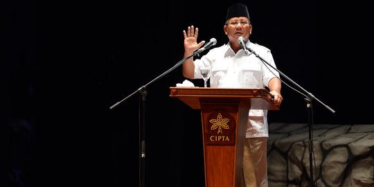 Total harta Prabowo Rp 1,6 triliun dan USD 7,5 juta