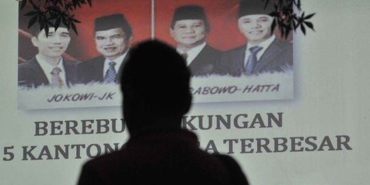 Survei LSJ: Prabowo-Hatta 47,5% ungguli Jokowi-JK 41,3%