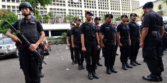 Prabowo dan Jokowi masing-masing dijaga 95 polisi bersenjata