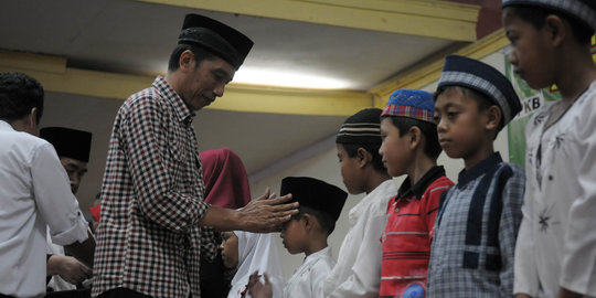 Jokowi temui 1.000 anak yatim piatu di Sukabumi