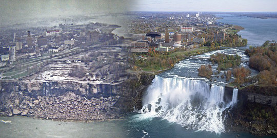 Air terjun Niagara pernah kering kerontang