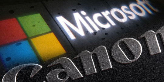 Microsoft dan Canon saling 'pinjamkan' paten teknologi mereka