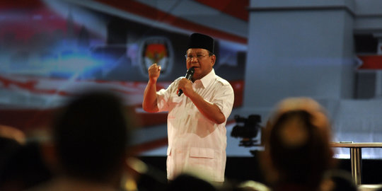 Prabowo: Jangan sekali-sekali menganggap Jokowi-JK musuh