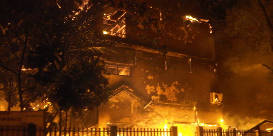 Rumah makan di Ubud ludes terbakar