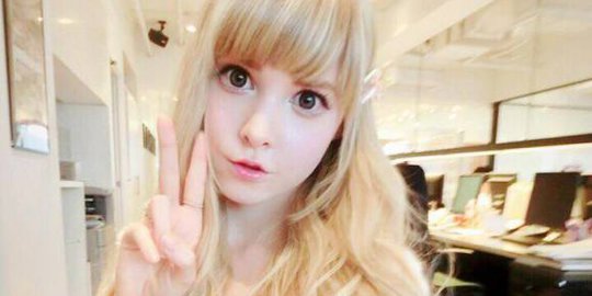 Bermata besar dan imut, gadis Kanada ini populer di Jepang