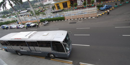 Bus Transjakarta tetap beroperasi normal saat pencoblosan