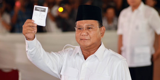 Prabowo: Di lapangan real count kita unggul di banyak tempat