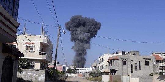 Rumah relawan Indonesia di Gaza hancur dihantam roket Israel