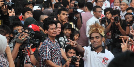 Syukuran di HI, relawan Jokowi-JK diganggu pendukung Prabowo