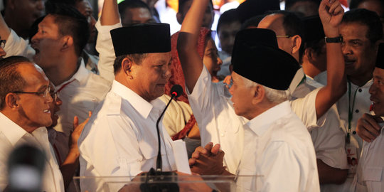 Klaim kubu Prabowo-Hatta menang Pilpres 2014
